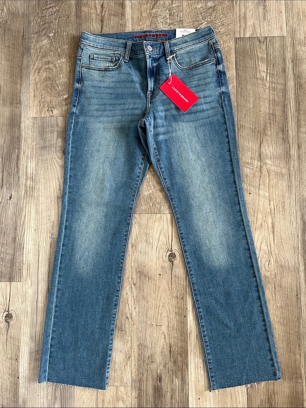 NWT Lucky Brand Sweet Mid Rise Straight Ankle Jeans 8/29.